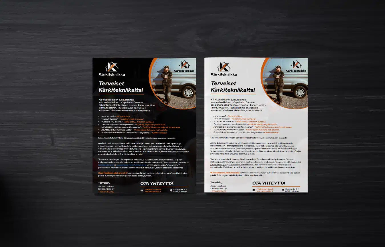 kärkitekniikka referenssi esitteet